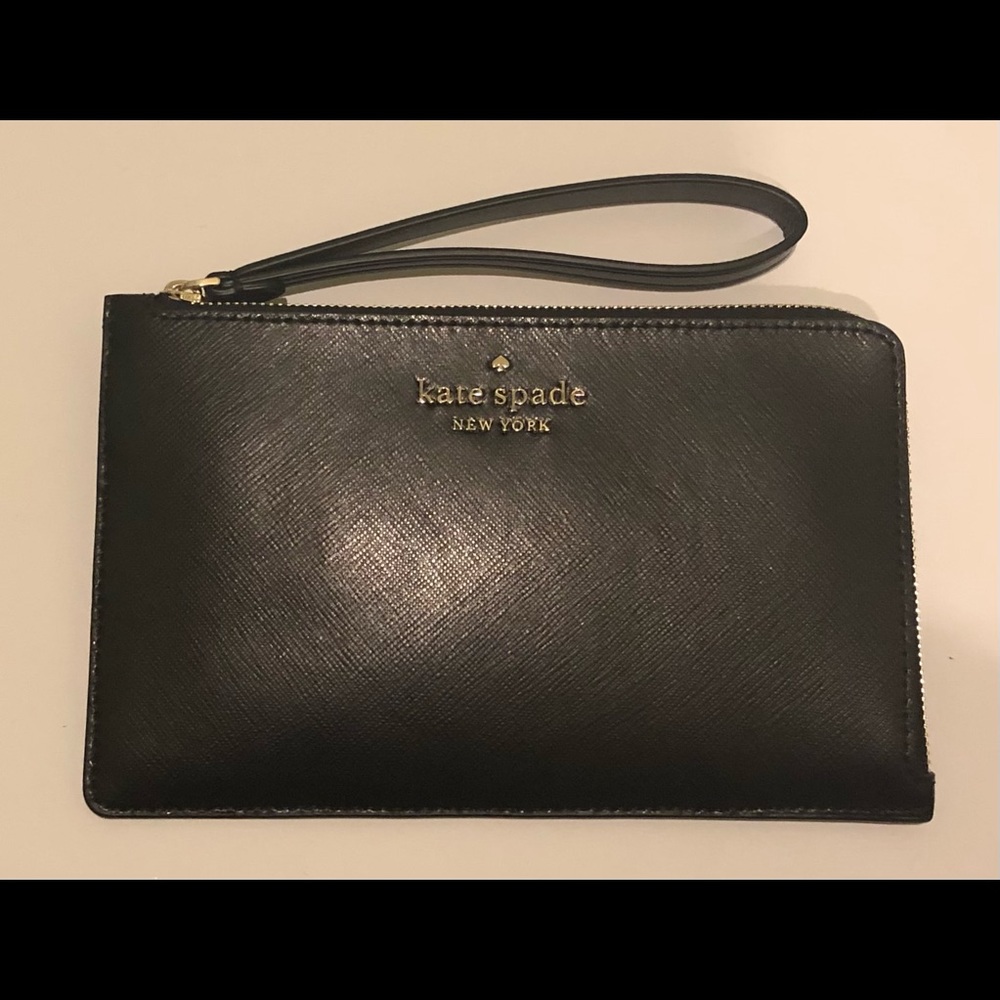 KATE SPADE black wristlet